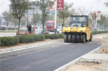 县东路一标段尾留工程施工顺利完成